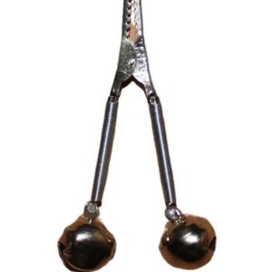 Çifli uzun metal maşalı zil