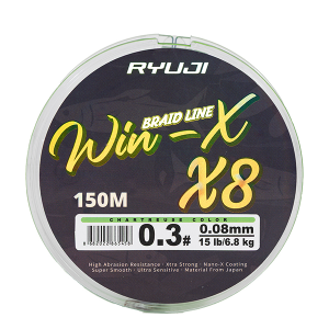 Ryujı wınx x8 150m chartreuse ip misina 